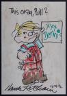 Hank Ketcham - Original Color Sketch of Dennis the Menace