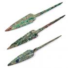 LURISTAN. Lot of 3 bronze spear tips. Ca. 900-700 BC