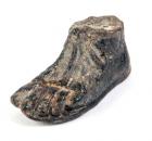 ROMAN. Small bronze foot in boot.