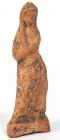 ROMAN. Terra cotta figurine of veiled woman. 2nd century AD