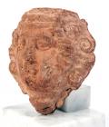 ROMAN. Terra cotta head of female. Hollow. 1st-2nd century AD