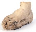 ROMAN(?). Marble foot on base