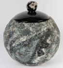 Helen Garriott 1arge "Earthrise" Handmade Cookie Jar (9X8")