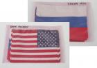 STS-71 Flags - vacuum sealed for flight and likely flown.