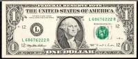 $1 1995 with major ink smear error