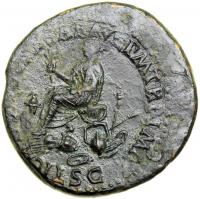 Nero Claudius Drusus, brother of Tiberius, father of Germanicus and Claudius, died 9 BC. VF - 2
