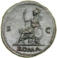 Galba, AD 68-69. AE Sestertius (26.6 g) minted at Rome, June-August AD 68. EF - 2