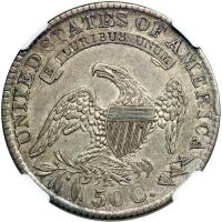 1829/7 Capped Bust Half Dollar. NGC AU53 - 2