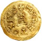 Visigoths. Recceswinth, 653-672. Gold Tremissis (1.5 g) VF - 2