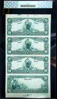 Clifton, KS - $10-$10-$10-$20 1902 Date Back Fr. 616/642 The First NB Ch. # (W)7178 Uncut Sheet. PCGS Choice New 63PPQ - 2