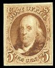 1847 (1875 Reproduction), 5¢ red brown. VF