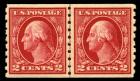 1912, 2¢ carmine coil. VF