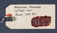 Babylonian Haematite Cylinder Seal, c. 1750 B.C.