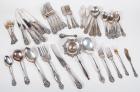 Antique Baroque Sterling Flatware Set