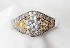 Lady's Diamond, Fancy Yellow Diamond, 18K Ring