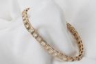 Diamond, 14k Yellow Gold Tennis Style Bracelet