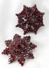 Collection of 2 Victorian Garnet, Yellow Metal Brooches