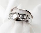 Lady's Diamond, 14K White Gold Wedding Ring Set