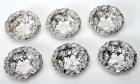 Set of 6 Sterling Nut Bowls