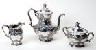 English Three Piece Sterling Tea Service