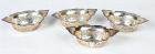 Four Sterling Nut Bowls