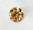 1.02 Carats European Cut Treated Fancy Vivid Yellow Diamond
