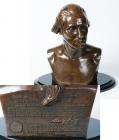 [Washington, George] Bronze Bust - Identical Copy of Houdon Bust at Mount Vernon