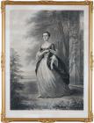 [Washington, Martha] Engraving of Martha Dandridge Custis As A Young Woman, c. 1910