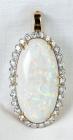 Impressive Opal and Diamond Pendant
