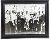 Mercury 7 Autographs on Early NASA Photo