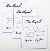 Autographed book plates (3x).