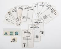12 NASA Area Permit Badges  Apollo 6 through Apollo 17 (+4 stick-on decals)