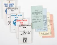 9 NASA Mission Badges  Gemini, Skylab and Shuttle