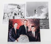 Fred Haise  3 photos autographed by Fred Haise.