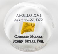 Apollo 16, 1972, FLOWN Gold Foil