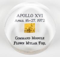 Apollo 16, 1972, FLOWN Gold Foil