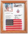 STS-1 Columbia Flown American Flag