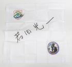 STS-72 Kiochi Wakata Autograph on a flown silk scarf.