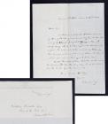 [Bank of the United States] 1855 Thomas Ewing Letter to Nicholas Biddle