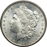 1883-CC Morgan Dollar. NGC MS65