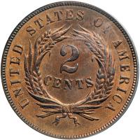 1868 Two Cents. PCGS MS65 - 2