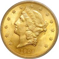 1904 $20 Liberty. PCGS MS64