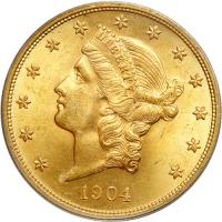 1904 $20 Liberty. PCGS MS64