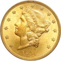 1904 $20 Liberty. PCGS MS64