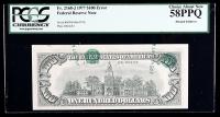 1977, $100 Federal Reserve Note. Printed Foldover Error. PCGS Choice About New 58PPQ. - 2