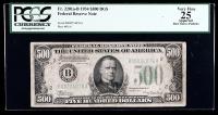 1934, $500 Federal Reserve Note. DGS. PCGS Very Fine 25 Apparent. Fr-2201a-B.