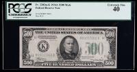 1934A, $500 Federal Reserve Note. Mule. PCGS Extremely Fine 40. Fr-2202m-K.