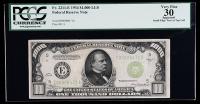 1934, $1000 Federal Reserve Note. LGS. PCGS Very Fine 30 Apparent. Fr-2211-E.