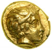 Lesbos, Mytilene. Electrum Hekte (2.54g), ca. 454-427 BC. EF