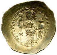 Nicephorus III Botaniates, 1078-1081. Electrum histamenon nomisma (4.3g). VF - 2